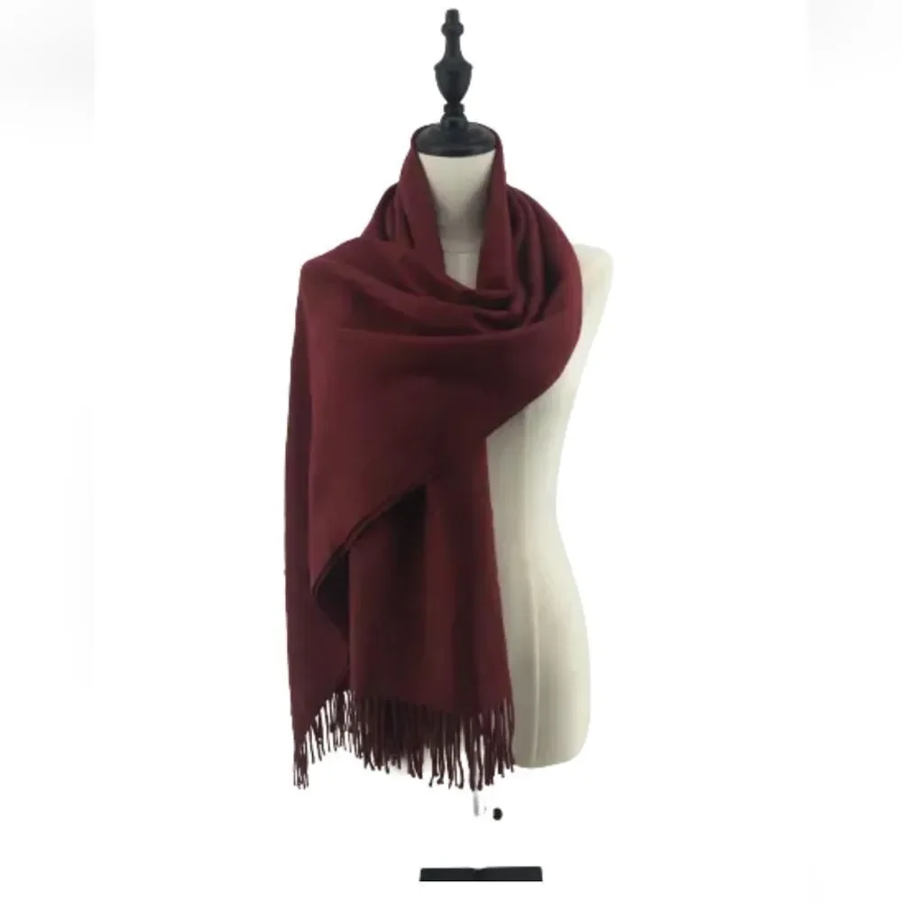 Winter Men Women Warm Cashmere Thick Scarf Shawl Wraps Wool Scarves US Seller